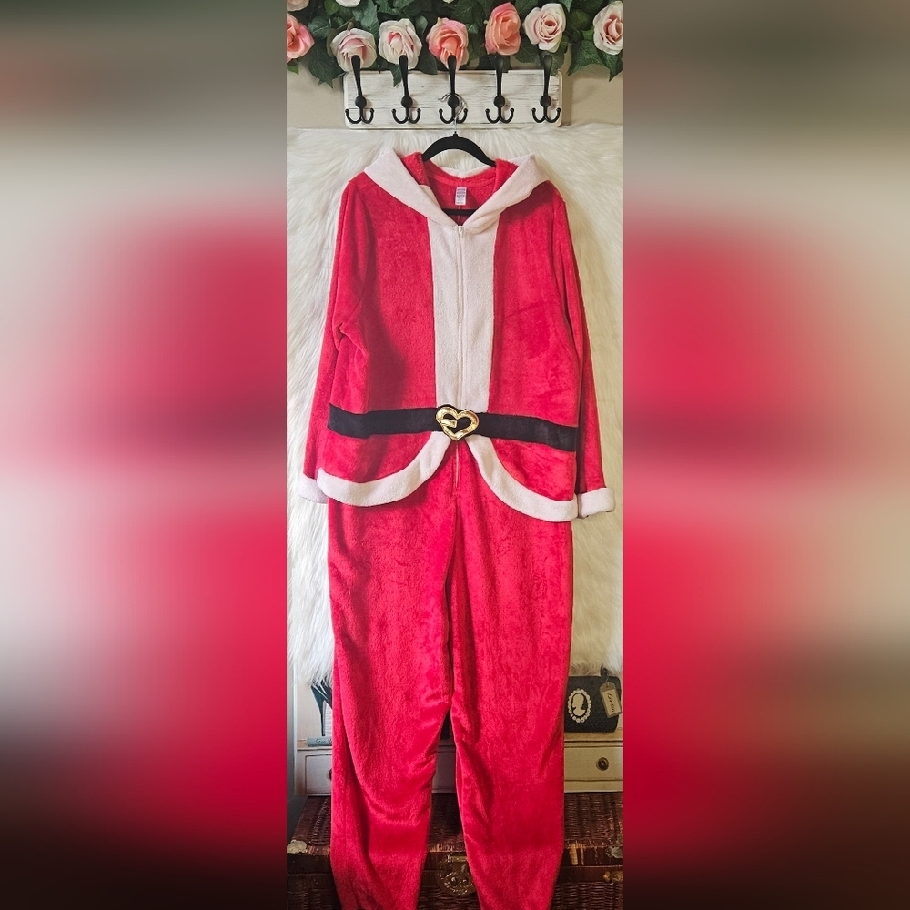 George Red and White Adult Santa Costume